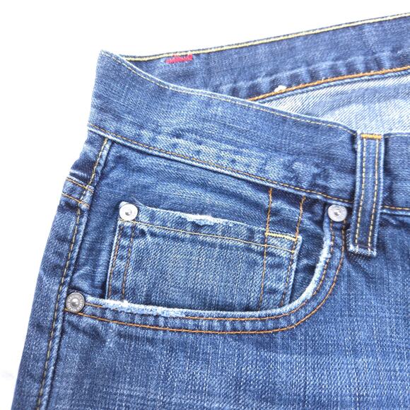 7 For All Mankind Brett Button Zip Medium Wash Denim Jeans Womens Size 32 Blue - Picture 5 of 8